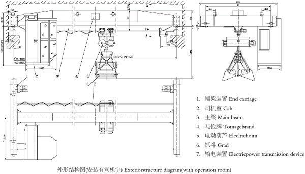LZ型3~5吨单梁抓斗起重机